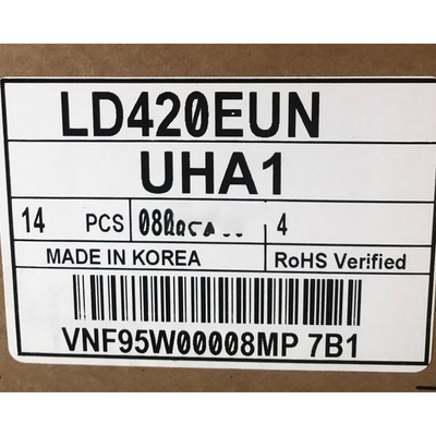 επιτροπή επίδειξης οθόνης 42,0 ίντσας LCD LD420EUN-UHA1 για τον ψηφιακό τηλεοπτικό τοίχο συστημάτων σηματοδότησης